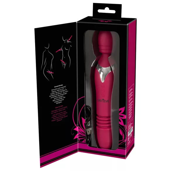 Javida Thrusting - 3-in-1 hierontavibraattori (punainen)