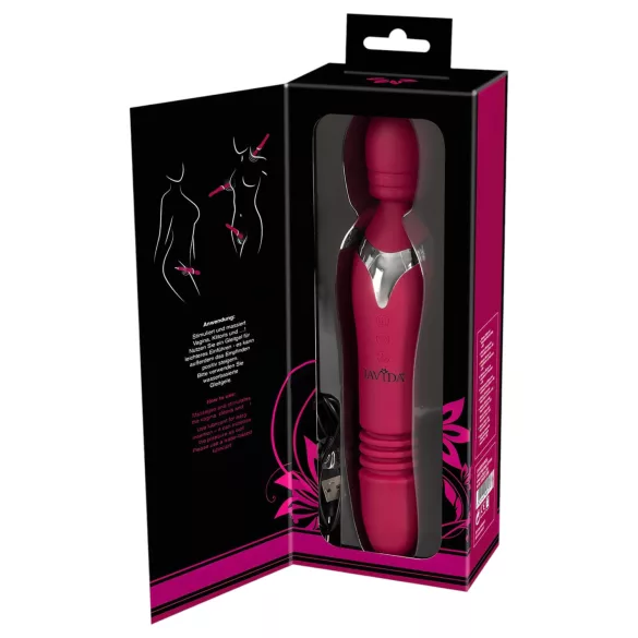 Javida Thrusting - 3-in-1 hierontavibraattori (punainen)
