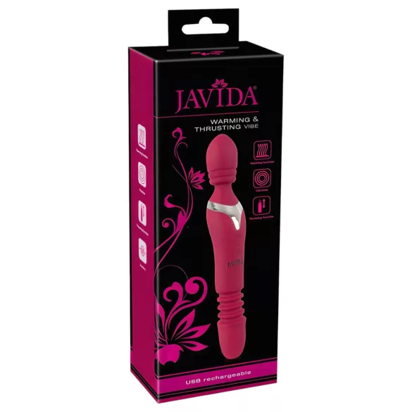 Javida Thrusting - 3-in-1 hierontavibraattori (punainen)