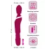 Javida Thrusting - 3-in-1 hierontavibraattori (punainen)