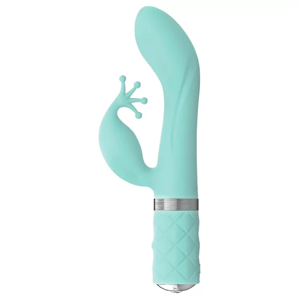 Pillow Talk Kinky - ladattava, 2-moottorinen G-pistevibraattori (turkoosi)