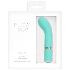   Pillow Talk Racy - ladattava kapea G-pistevibraattori - turkoosi