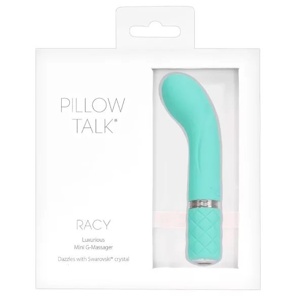 Pillow Talk Racy - ladattava kapea G-pistevibraattori - turkoosi