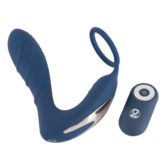 You2Toys Prostata Stimulantti - anaalivibraattori penisrenkaalla (sininen)