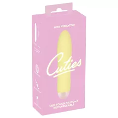   Cuties Mini Yellow - ladattava, silikonivibraattori (keltainen)