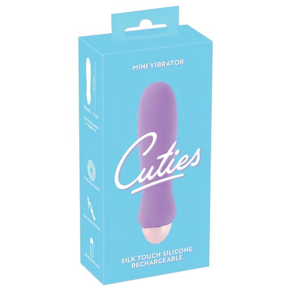 Cuties Mini Purple - sauvavibraattori - ladattava - silikoninen - violetti