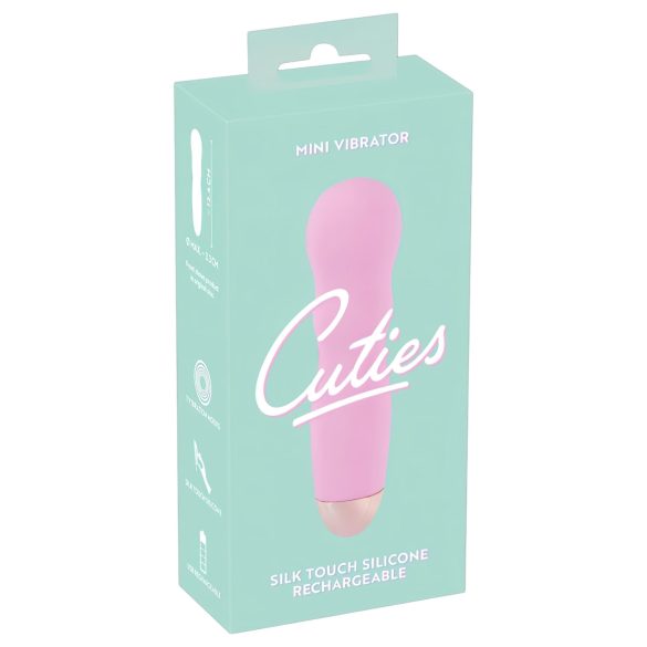 Cuties Mini Rose - ladattava aaltovibraattori - pinkki
