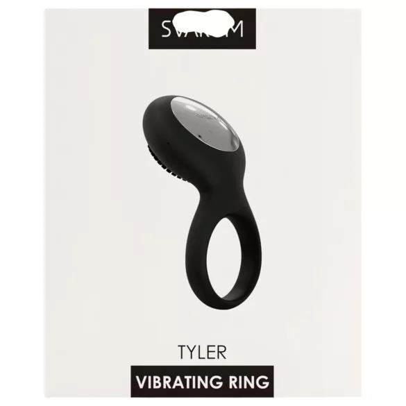 Svakom Tyler - vibraatiopenisrengas - ladattava, vedenkestävä - musta