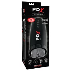   PDX Elite Moto Bator 2 - miesten masturbaattori - imutoiminto, liike - musta
