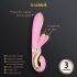 G-Vibe GRabbit - ladattava, 3-moottorinen G-pistevibraattori (pinkki)