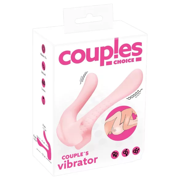 Couples Choice - 2-moottorinen parivibraattori (vaaleanpunainen)
