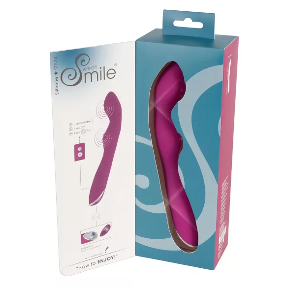 SMILE - taipuisa A- ja G-pistevibraattori - pinkki