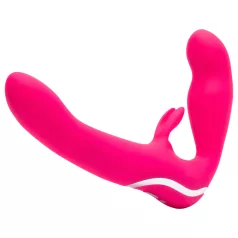 Happyrabbit - strap-on vibraattori - johdoton - pinkki