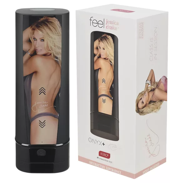 Kiiroo Onyx+ Jessica Drake - interaktiivinen masturbatori - musta