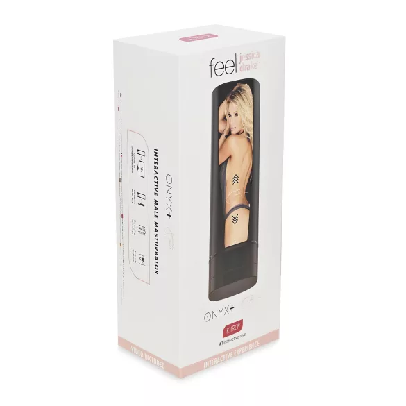 Kiiroo Onyx+ Jessica Drake - interaktiivinen masturbatori - musta