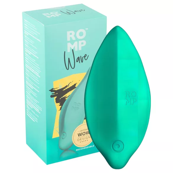 ROMP Wave - klitoriskiihotin - ladattava, vesitiivis - vihreä
