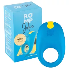 ROMP Juke - vibraattoripenisrengas - vedenpitävä - sininen