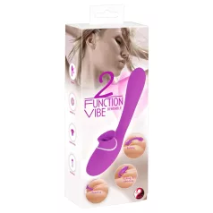   You2Toys - vibraattori ja klitoriskiihotin - ladattava 2-in-1 - lila