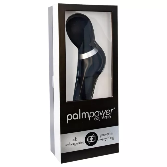 PalmPower - Wand-vibraattori - ladattava - musta