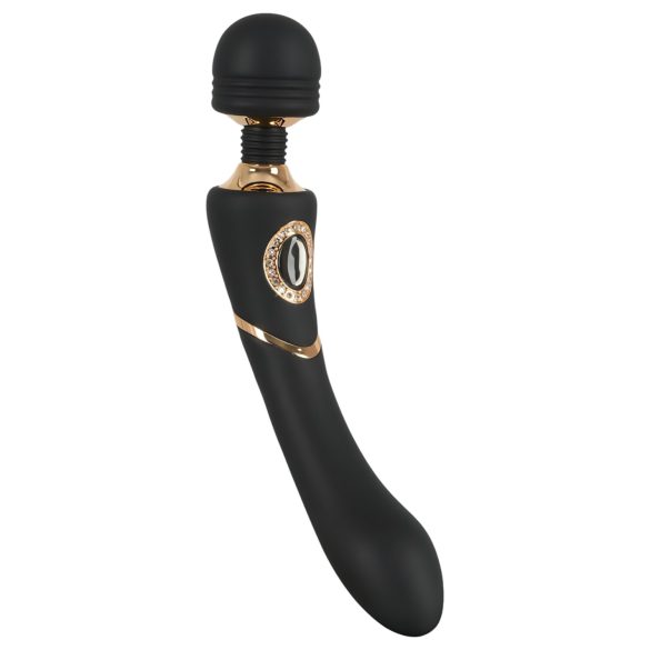 Cleopatra Wand - ladattava, vedenkestävä hierontavibraattori (musta)