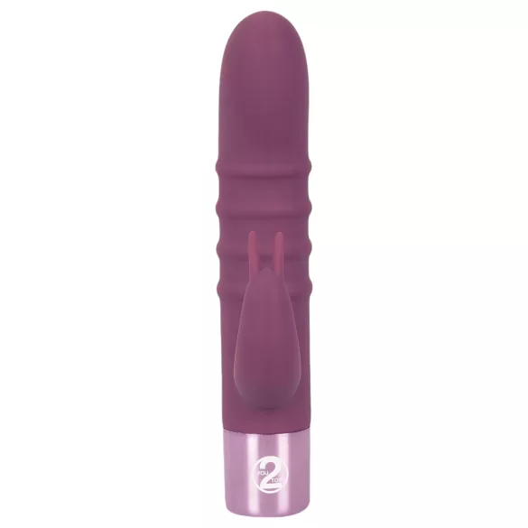 Rabbit Vibe - G-piste vibraattori klitoriskiihottimella - ladattava - violetti