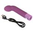 Elegantti G-pistevärinä - vedenkestävä violetti vibratori