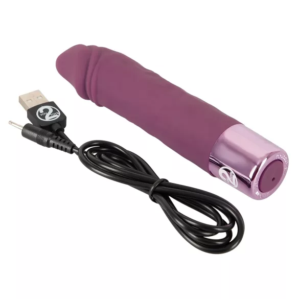 You2Toys - vibraattori ladattava vesitiivis realistinen - lila