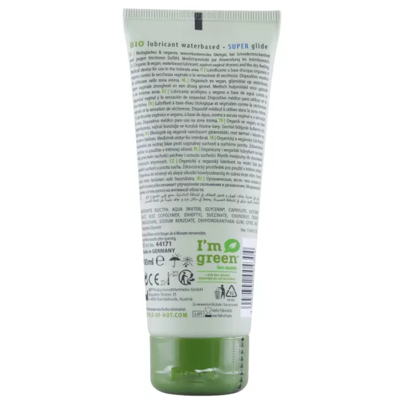 HOT Bio Super - vesipohjainen liukuvoide - vegaaninen - 100ml