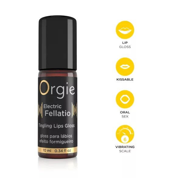 Orgie Electric Fellation - kihelmöivä huulikiilto (10 ml)