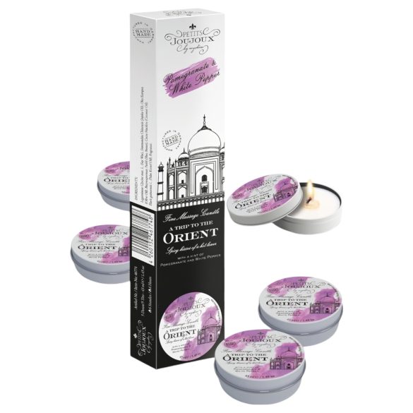 Petits Joujoux hierontakynttilä - granaattiomena & valkopippuri (5x43ml)