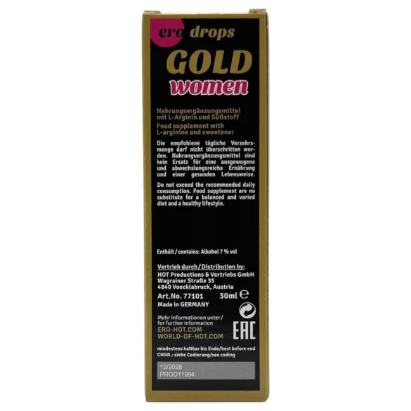 HOT Spanish Fly Gold Woman - afrodisiakumi naisille (30 ml)