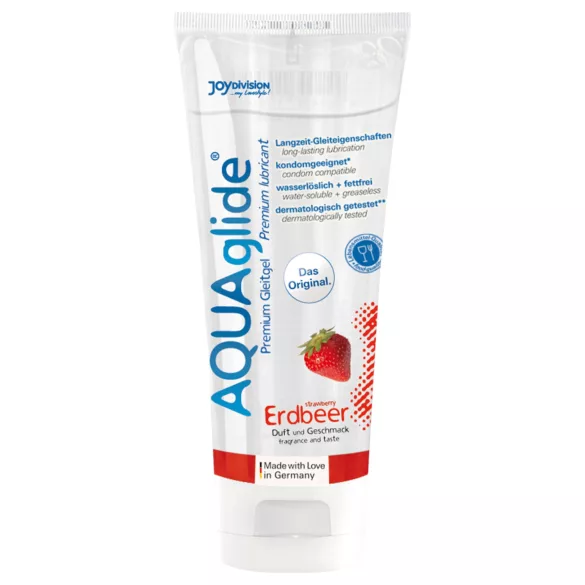 AQUAglide - vesipohjainen liukuvoide - mansikka (100 ml)