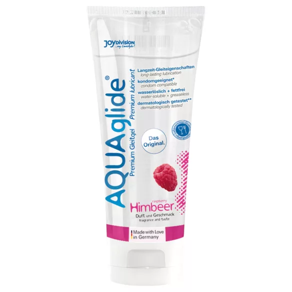 AQUAglide - vesipohjainen liukuvoide - vadelma (100 ml)