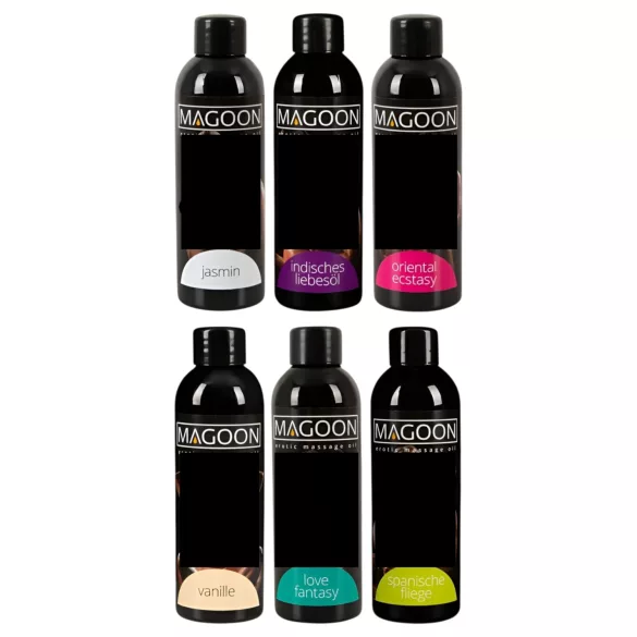 Magoon - hierontaöljysetti - 6 x 100 ml