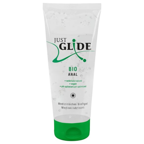 Just Glide Bio ANAL - Vesipohjainen Vegaaninen Liukuvoide (200ml)