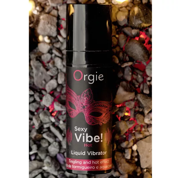 Orgie - lämmittävä vibraatiogeeli mansikka - 15 ml