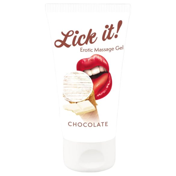 Lick it! - 2in1 syötävä liukuvoide - valkoinen suklaa 50ml