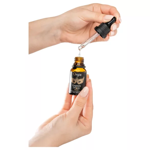 Orgie Orgasm Drops Vibe - kihelmöivä intiimigeeli naisille (15 ml)