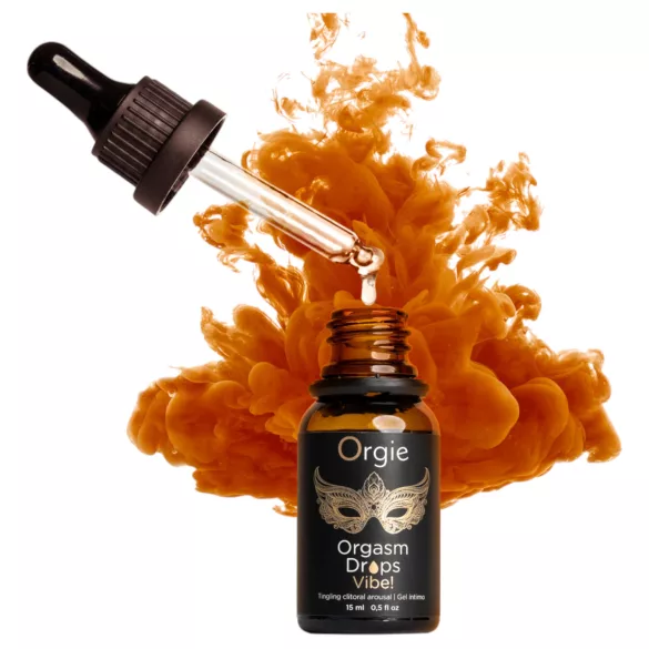 Orgie Orgasm Drops Vibe - kihelmöivä intiimigeeli naisille (15 ml)