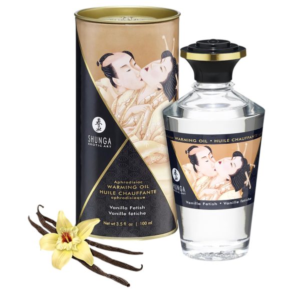 Shunga - Lämmittävä Hierontaöljy - Vanilja (100ml)