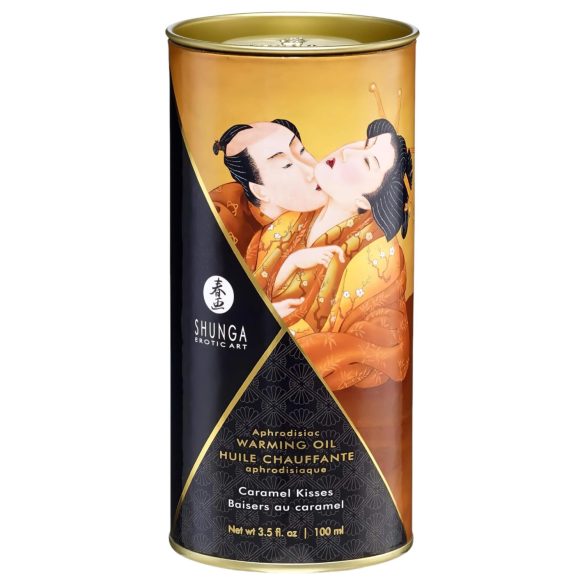 Shunga - lämmittävä hierontaöljy - karamelli - 100ml