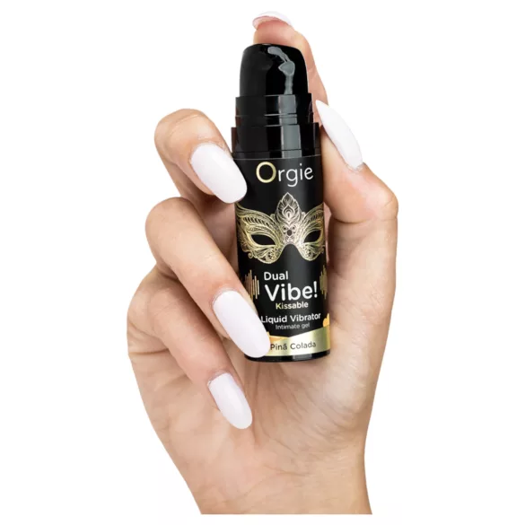 Orgie Dual Vibe! - nestemäinen vibraattori - Piña Colada (15 ml)