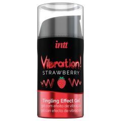   Intt Vibration! - nestemäinen vibraattori - mansikka - 15 ml