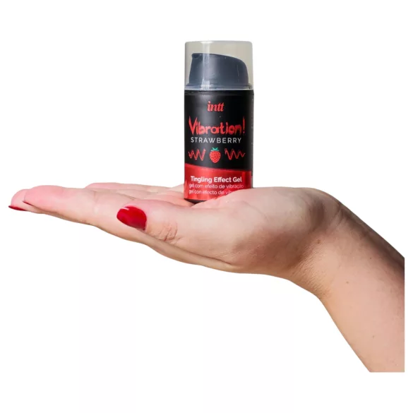 Intt Vibration! - nestemäinen vibraattori - mansikka - 15 ml