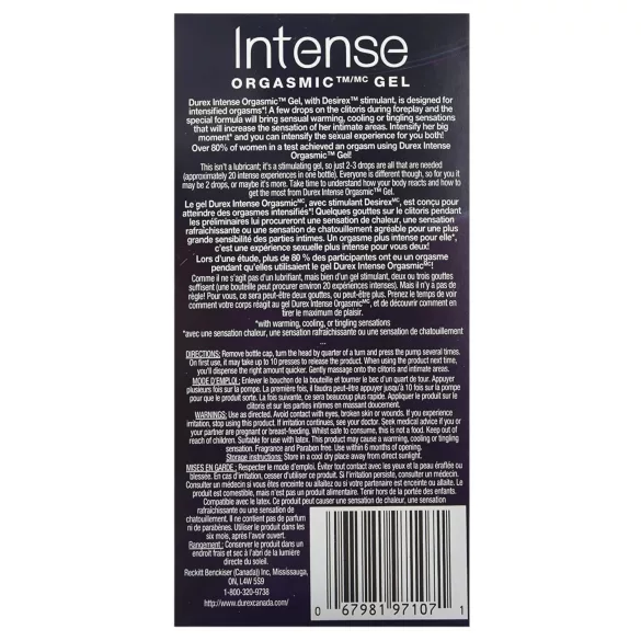 Durex Intense - stimulointigeeli naisille - 10 ml