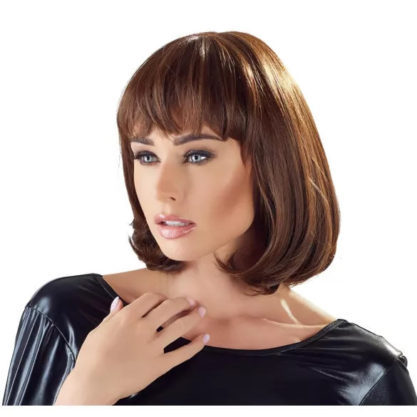 Cottelli - bob peruukki - keskikokoinen - ruskea