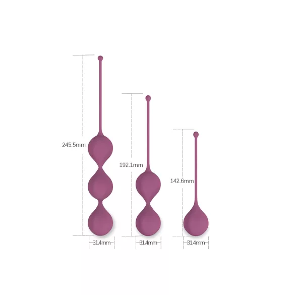 Cotoxo Belle - geishakuulasetti 3 kpl - violetti