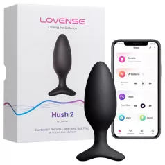   Lovense Hush 2 M - Sovelluksella ohjattava anustärytin (45 mm, musta)