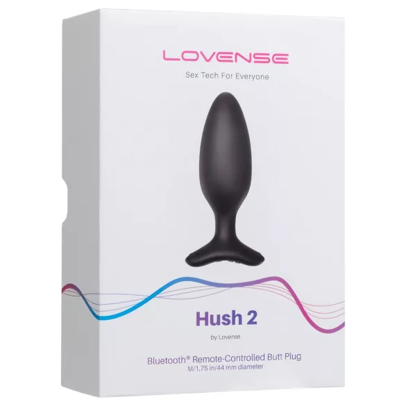 Lovense Hush 2 M - Sovelluksella ohjattava anustärytin (45 mm, musta)