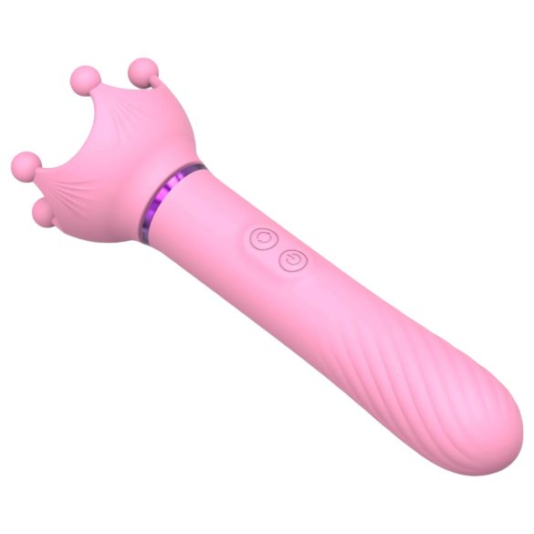 Sunfo - nänni- ja G-pistevibraattori (pinkki)
